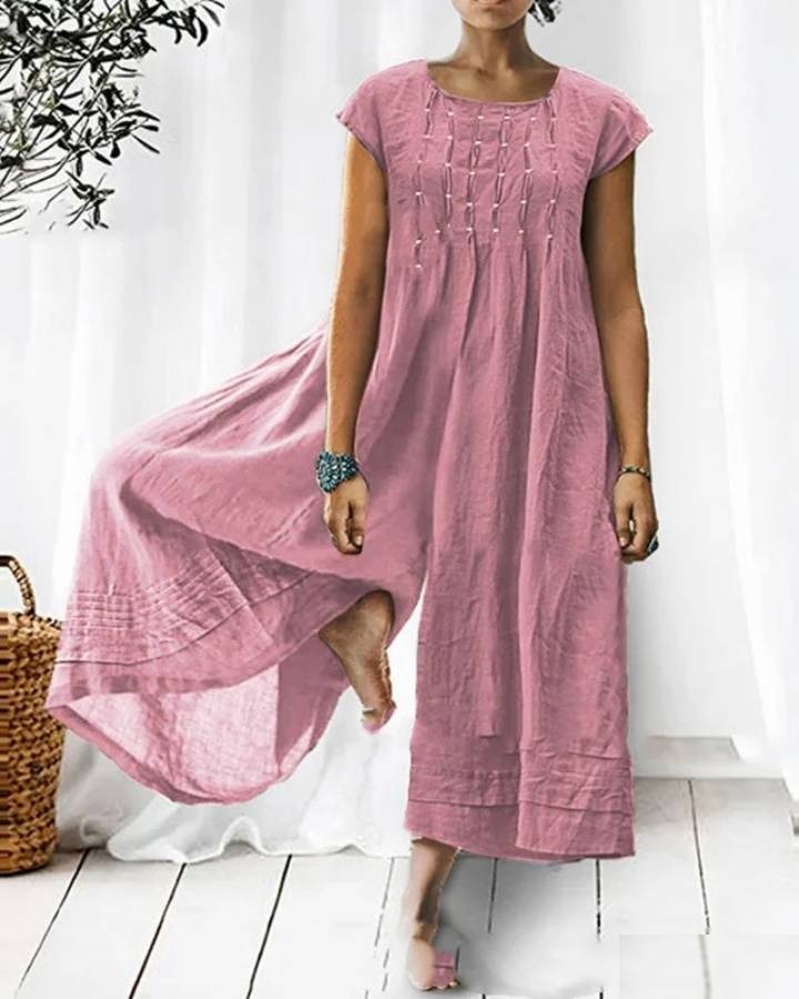 Combinaison femme fluide chic - Vue 3 - CombiCérémonie