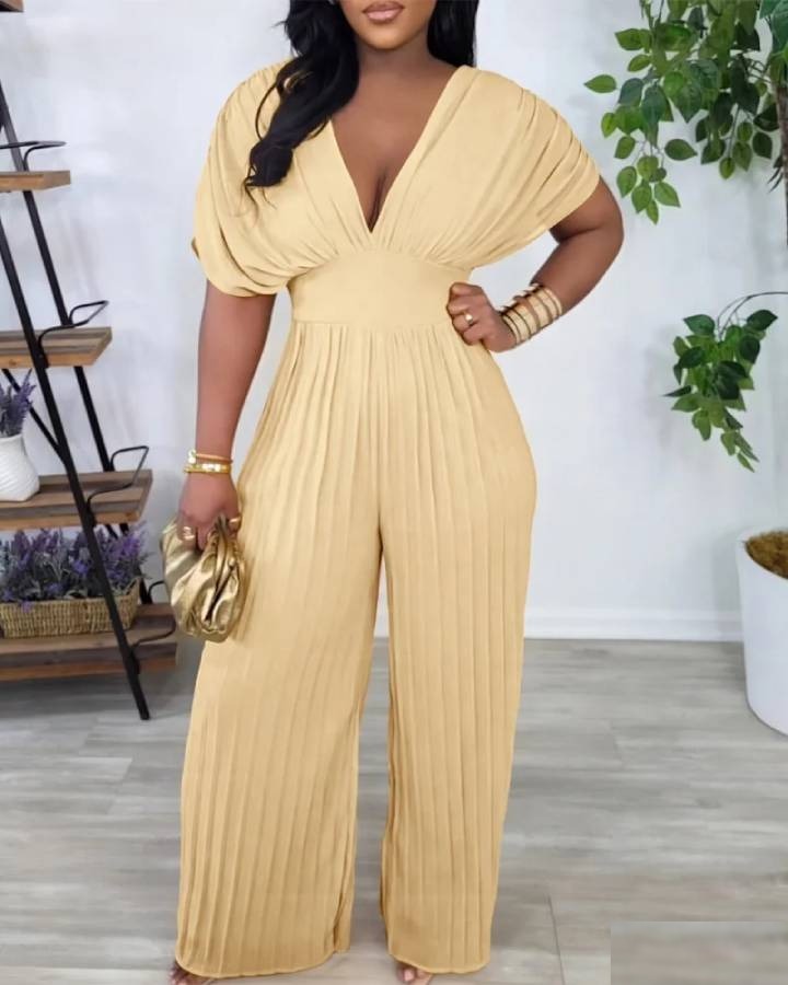 Combinaison femme grande taille chic - Vue 2 - CombiCérémonie