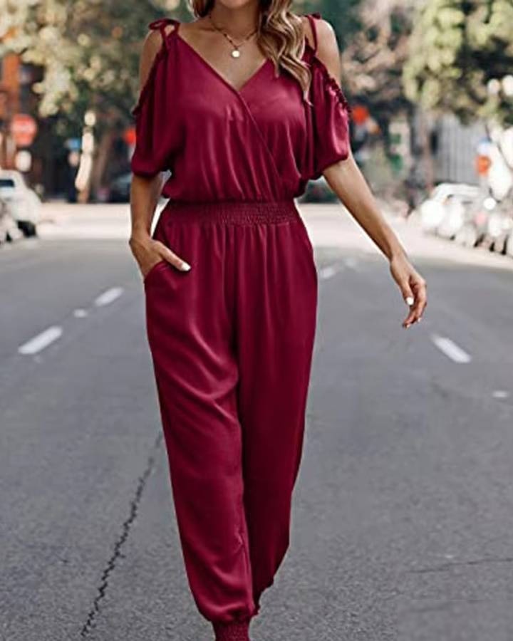 Combinaison pantalon d été femme - Vue 8 - CombiCérémonie