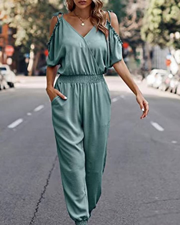 Combinaison pantalon d été femme - Vue 7 - CombiCérémonie