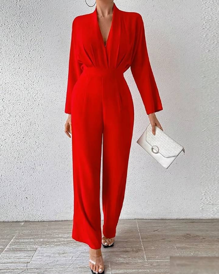 Combinaison pantalon femme habillée manche longue - Vue 2 - CombiCérémonie