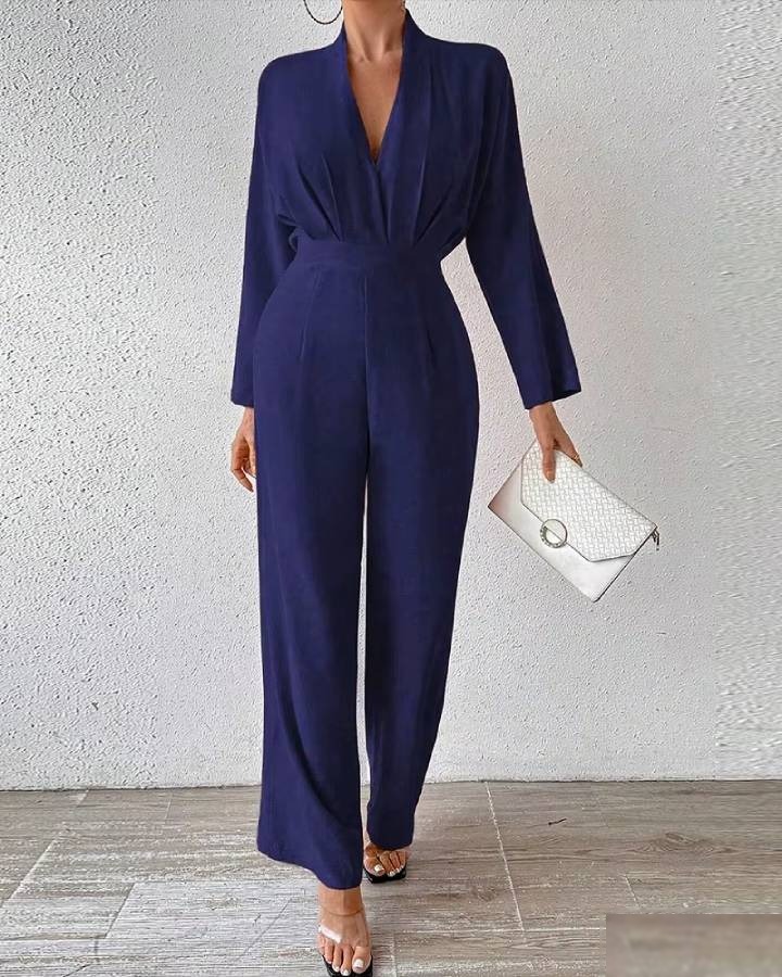 Combinaison pantalon femme habillée manche longue - Vue 4 - CombiCérémonie