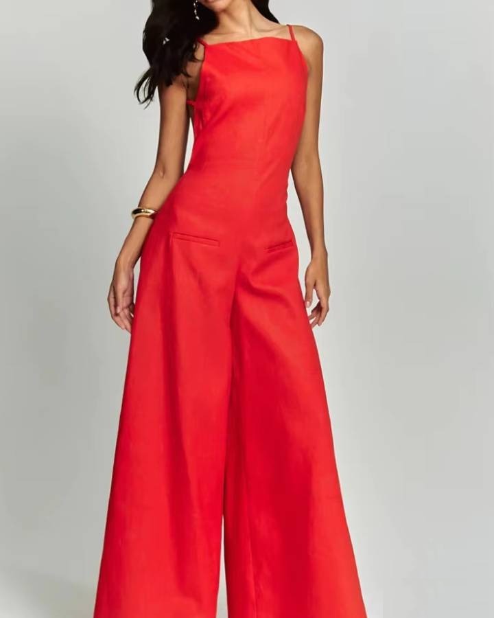 Combinaison femme chic dos nu - Vue 2 - CombiCérémonie