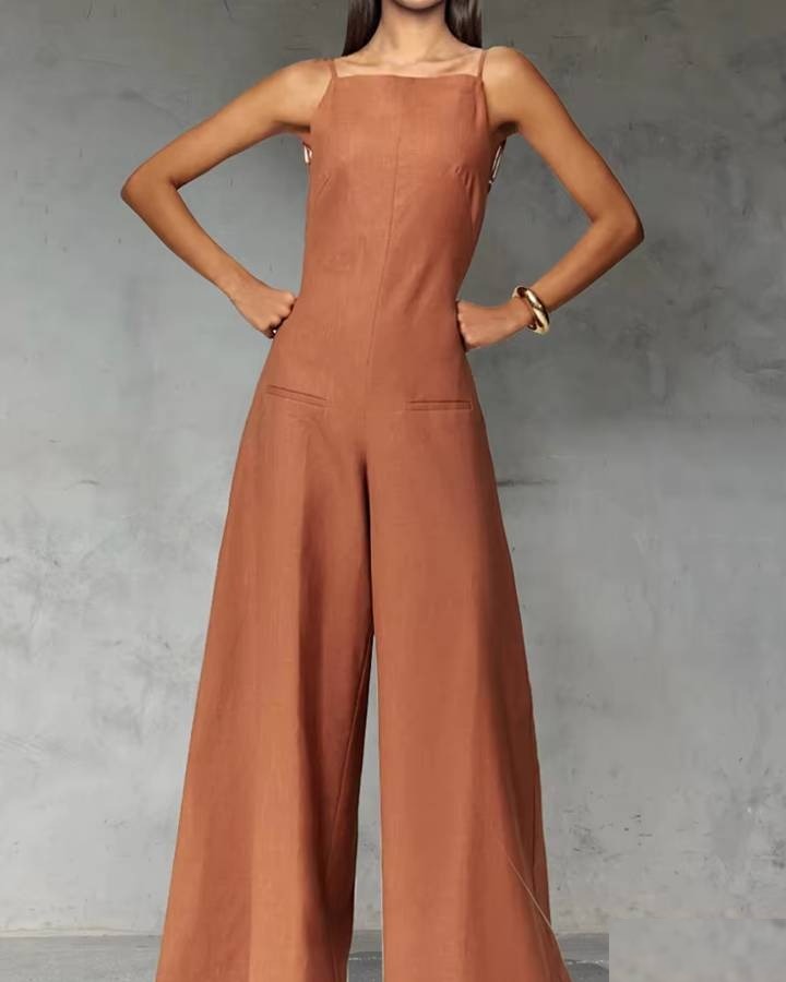 Combinaison femme chic dos nu - Vue 3 - CombiCérémonie