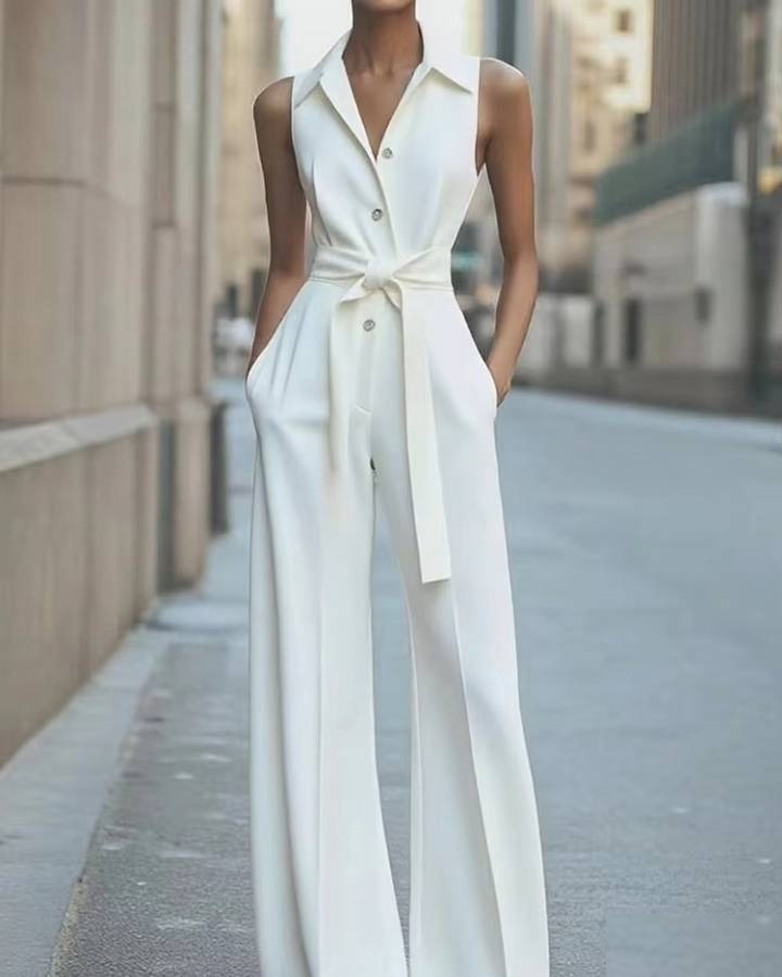 Combinaison Pantalon Sans Manches - Vue 2 - CombiCérémonie