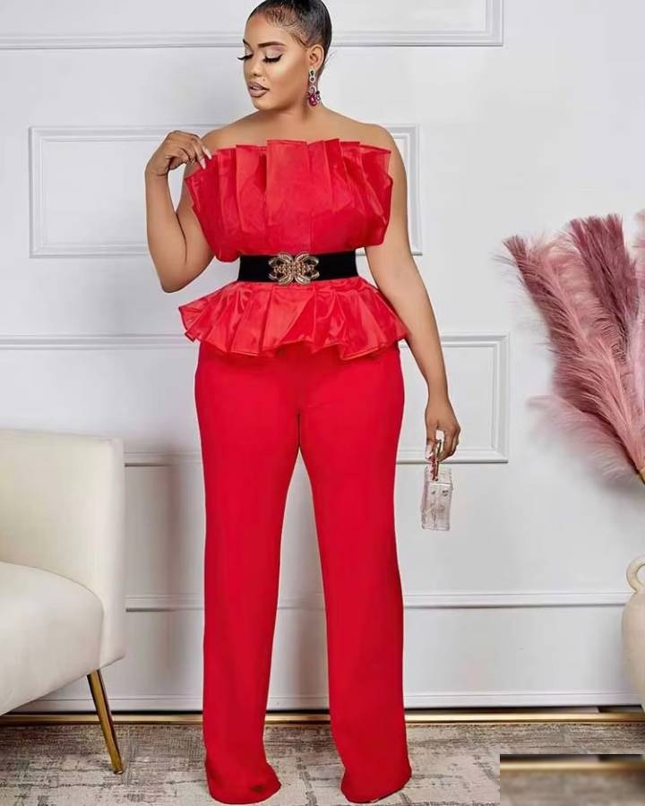 Combinaison chic tenue mariage invité femme pantalon - Vue 4 - CombiCérémonie