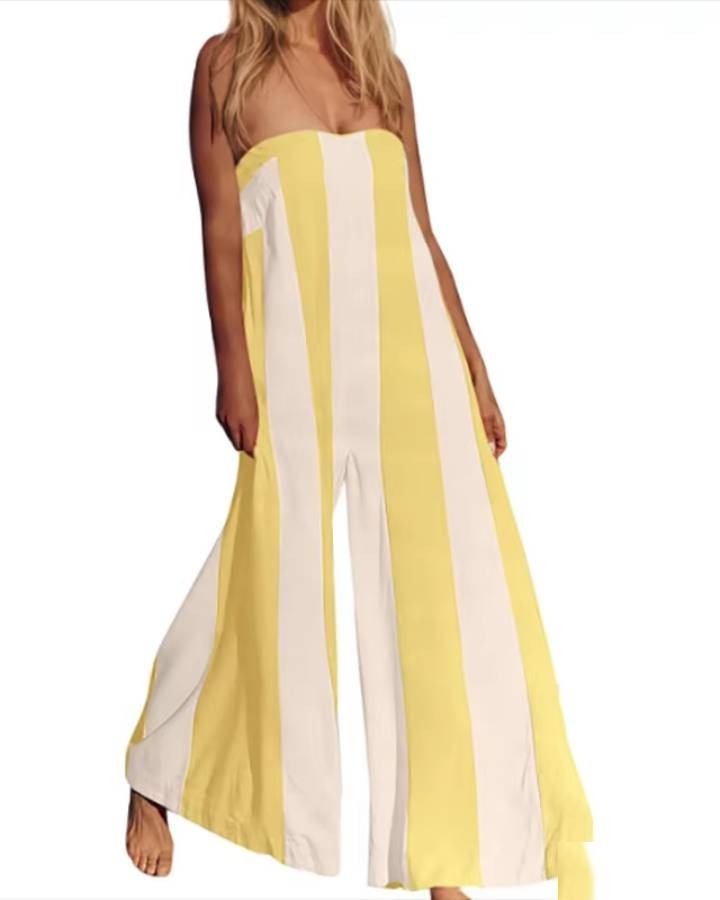 Combinaison rayée femme - Vue 3 - CombiCérémonie