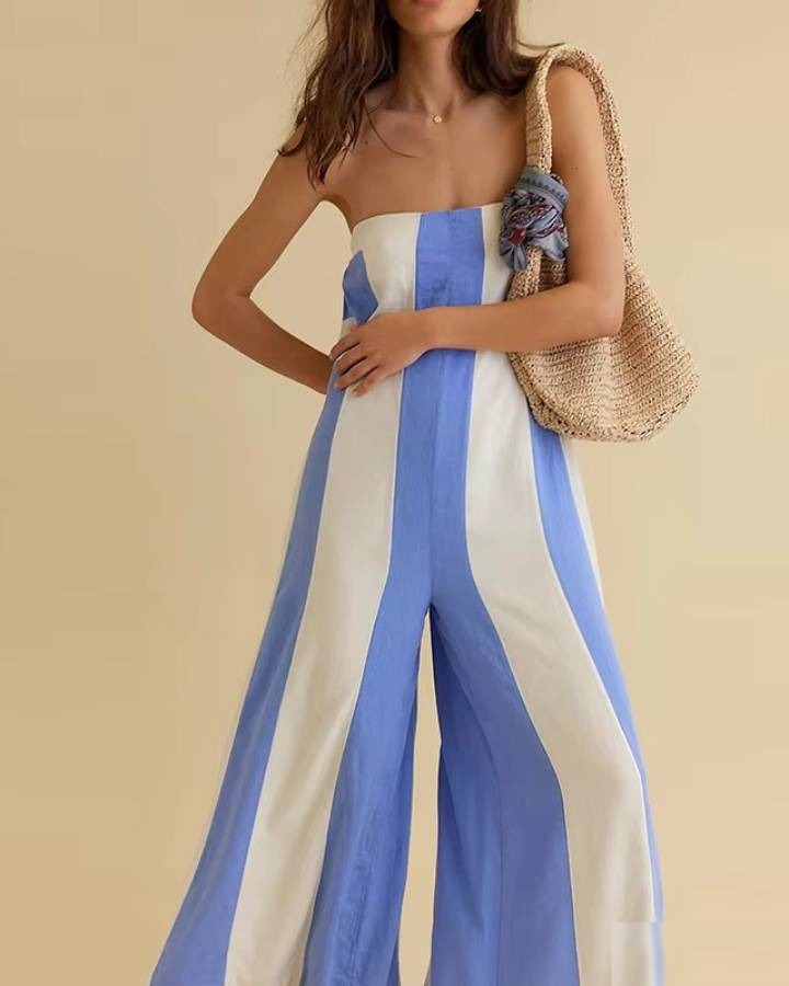 Combinaison rayée femme - Vue 4 - CombiCérémonie