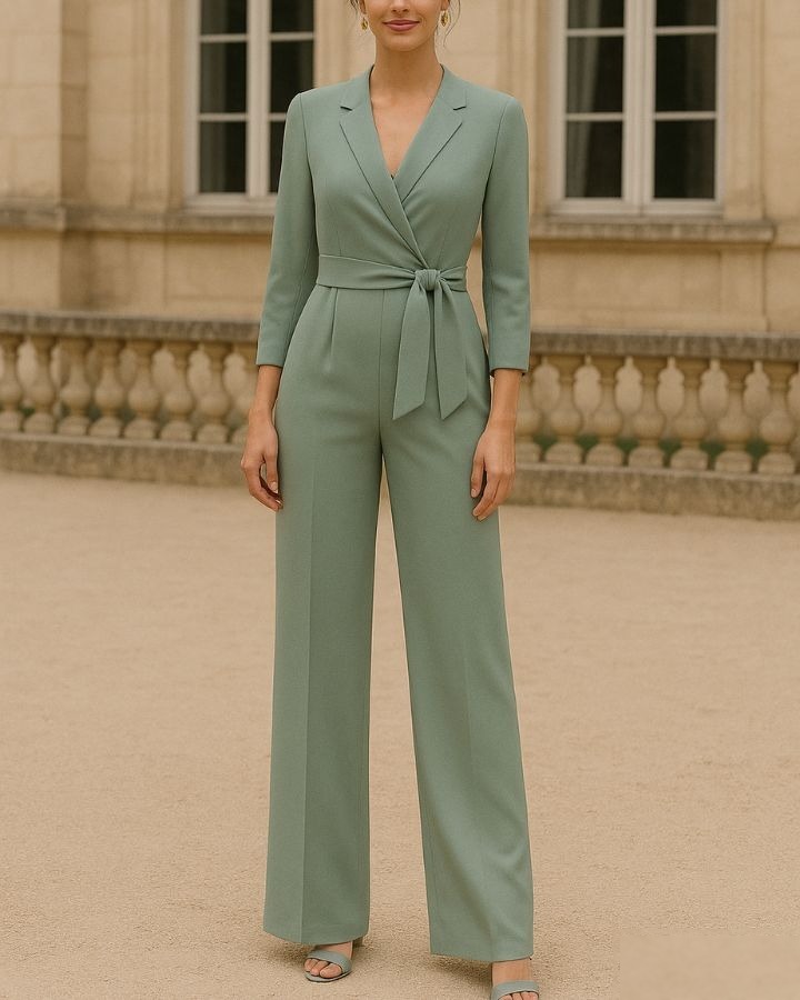 Combinaison vert sauge mariage CombiCeremonie