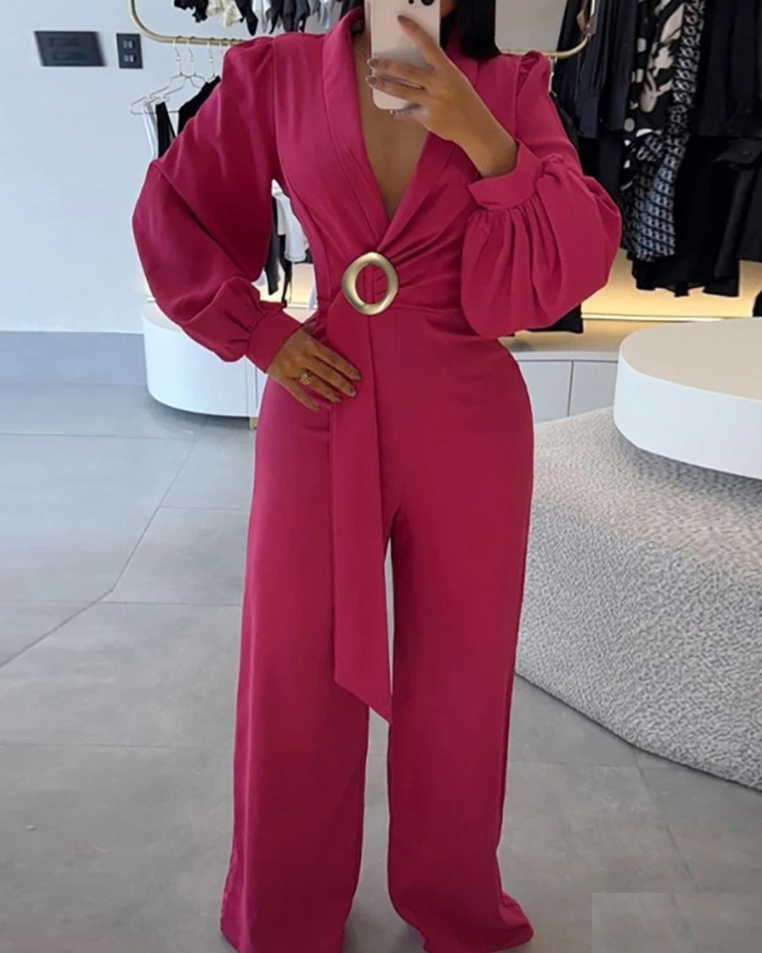 Combinaison elegante manche longue - Vue 2 - CombiCérémonie