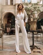 Combinaison Blanche Manche Longue - CombiCérémonie