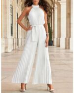 Combinaison pantalon blanche femme - CombiCérémonie