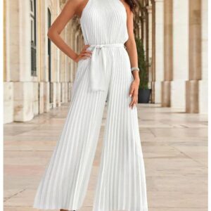 Combinaison pantalon blanche femme - CombiCérémonie