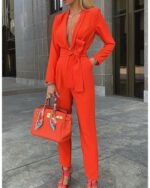 Combinaison orange à manches longues - CombiCérémonie