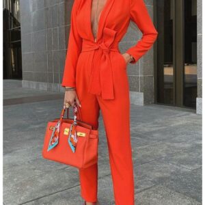 Combinaison orange à manches longues - CombiCérémonie