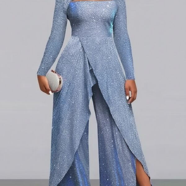 Combi bleu femme