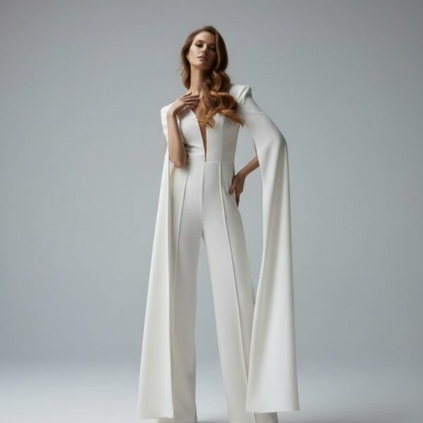 Combi pantalon chic mariage