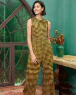 Combinaison à carreaux jaunes - CombiCérémonie