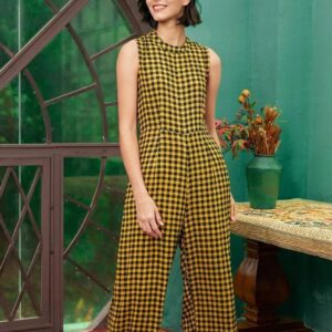 Combinaison à carreaux jaunes - CombiCérémonie