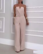 Combinaison beige femme chic - CombiCérémonie