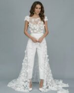 Combinaison blanche avec traine - CombiCérémonie