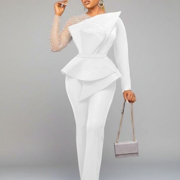 Combinaison blanche ceremonie femme