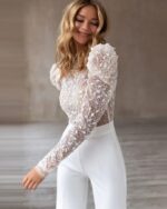 Combinaison Blanche Dentelle - CombiCérémonie