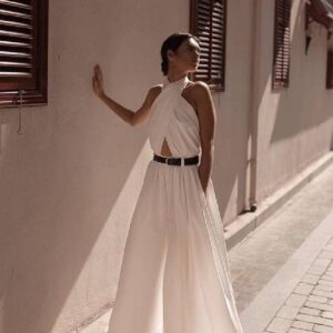 Combinaison blanche dos nu - CombiCérémonie