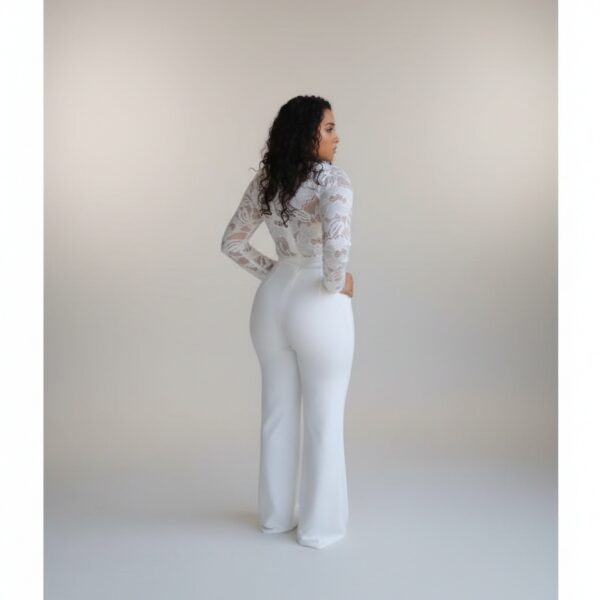 Combinaison Blanche Femme Mariage