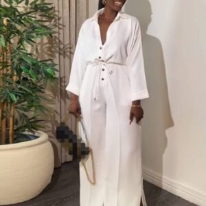 Combinaison blanche fluide femme - CombiCérémonie