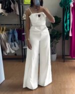 Combinaison Blanche Invitée Mariage - CombiCérémonie