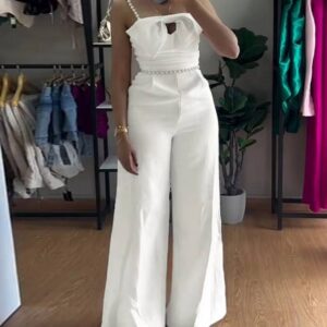 Combinaison Blanche Invitée Mariage - CombiCérémonie