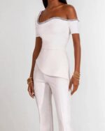 Combinaison blanche soiree femme - CombiCérémonie