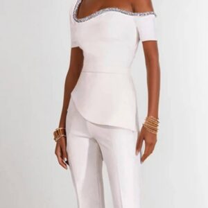 Combinaison blanche soiree femme - CombiCérémonie