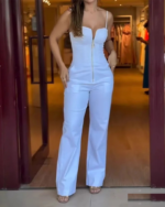 Combinaison blanche zippée - CombiCérémonie