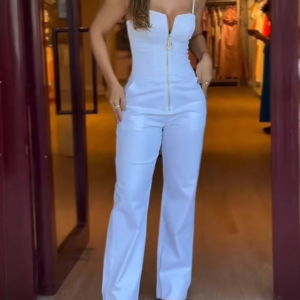 Combinaison blanche zippée - CombiCérémonie