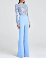 Combinaison bleu dentelle - CombiCérémonie