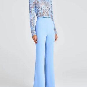 Combinaison bleu dentelle - CombiCérémonie