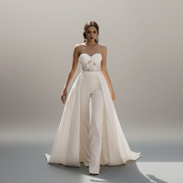 Combinaison bustier mariage femme