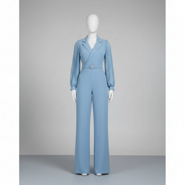 Combinaison ceremonie bleu femme