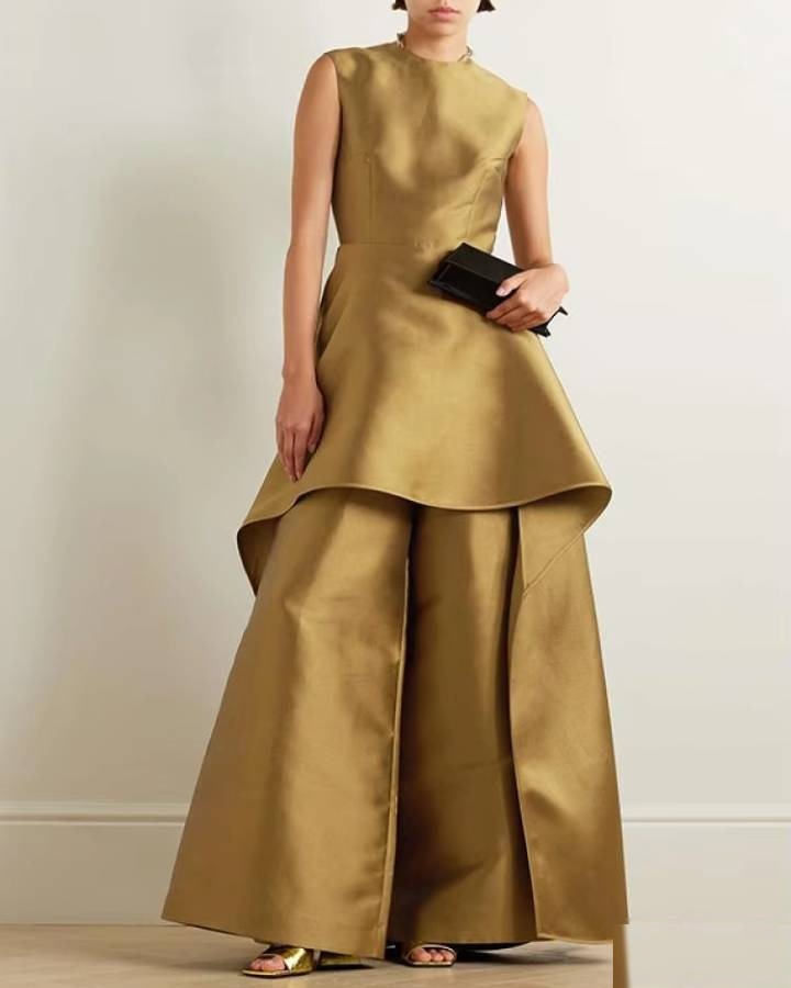 Combinaison ceremonie dorée femme - CombiCérémonie