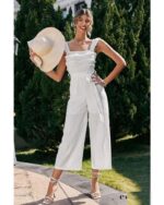 Combinaison Femme Blanche à Bretelle - CombiCérémonie