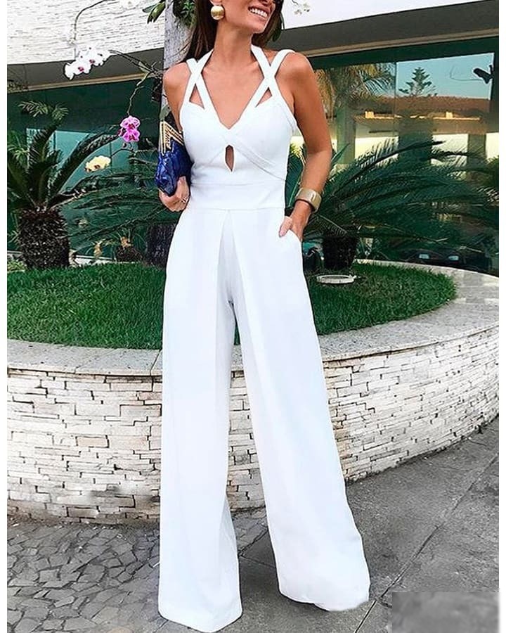 Combinaison blanche élégante - CombiCérémonie