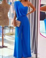 Combinaison femme bleu roi - CombiCérémonie