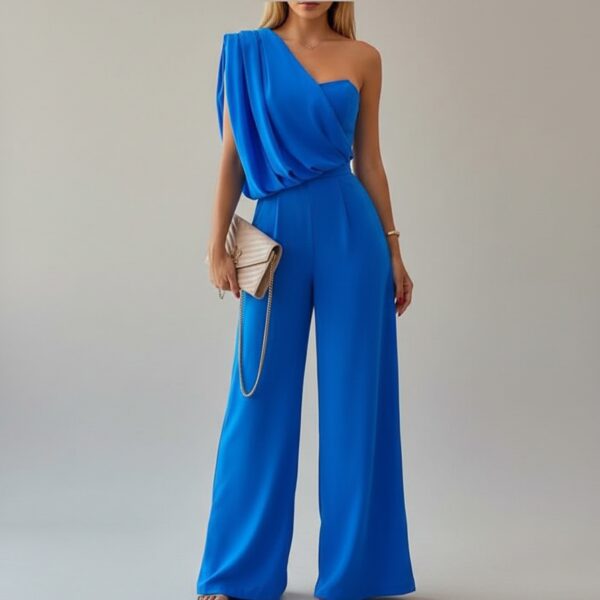 Combinaison femme bleu roi