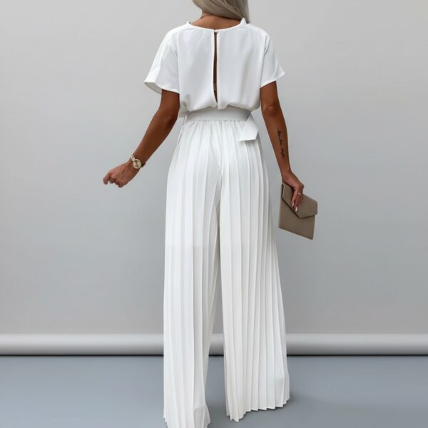 Combinaison femme plissée