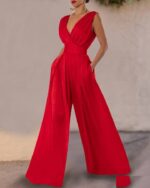 Combinaison femme rouge chic - CombiCérémonie