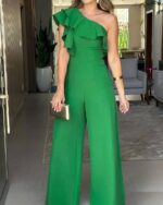 Combinaison femme verte mariage - CombiCérémonie