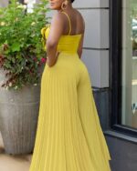 Combinaison fleur plissée  - CombiCérémonie