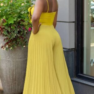 Combinaison fleur plissée  - CombiCérémonie